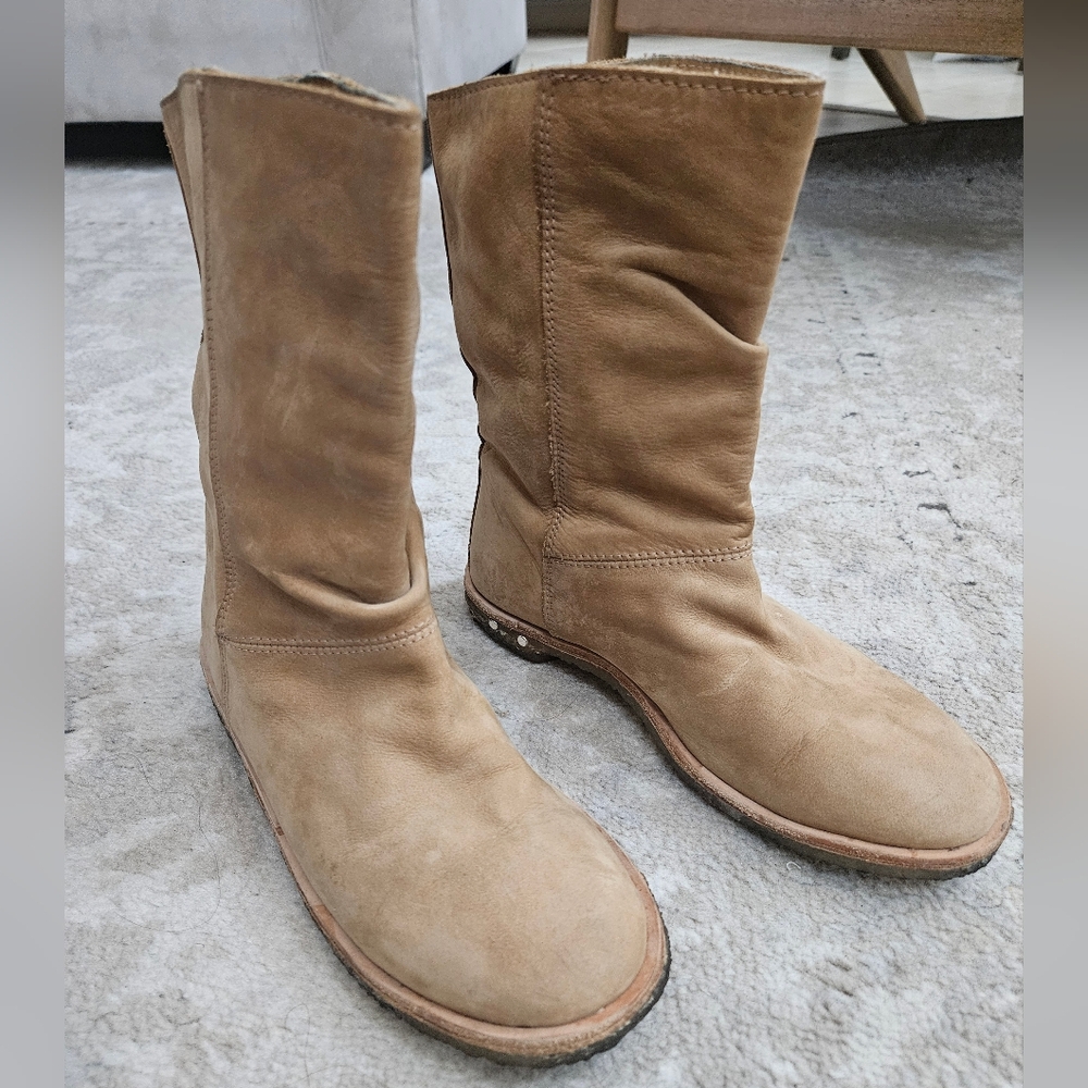 Beek suede slouchy boots size 6
